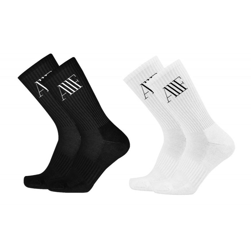 BASIC SOCKS (WHITE/BLACK) - ALL FLEE